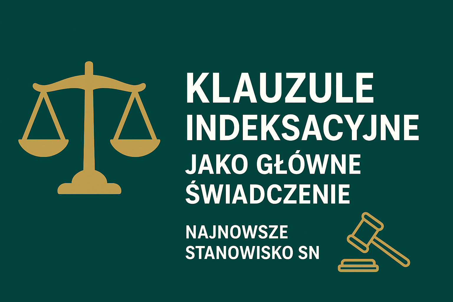 Klauzule indeksacyjne jako g��wne �wiadczenie � najnowsze stanowisko SN